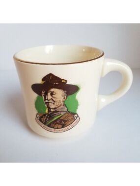Vintage Boy Scout Mug Lord Baden-Powell of Gilwell Cub Scouts Ventures